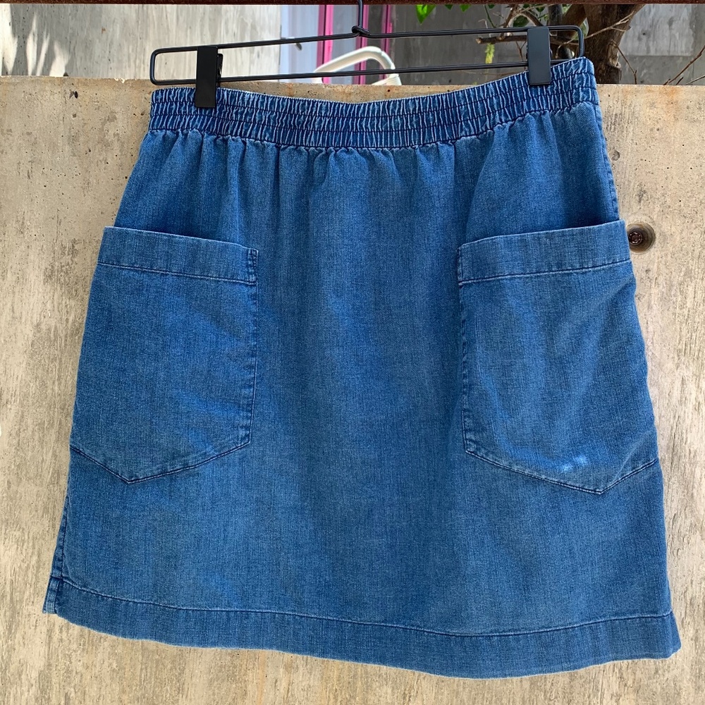 A.P.C. Chambray Mini Skirt